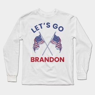 lets go brandon flag Long Sleeve T-Shirt